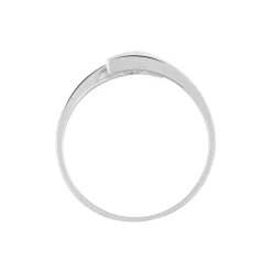 Bague Solitaire Camilia Or Blanc Oxyde De Zirconium