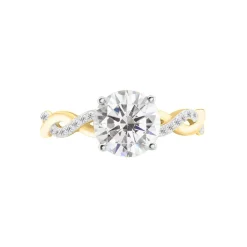Bague Solitaire Caralyn Or Jaune Oxyde De Zirconium