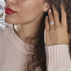 Bague Solitaire Caralyn Or Jaune Oxyde De Zirconium