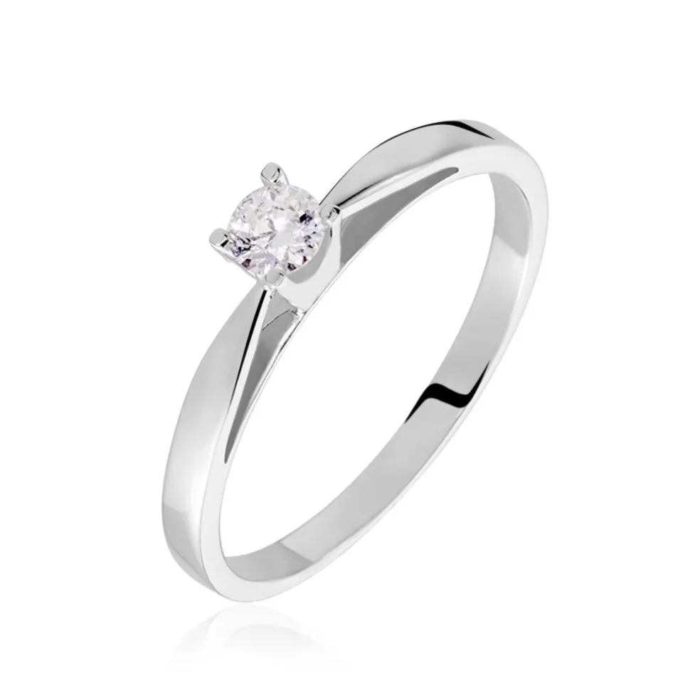 Bague Solitaire Celina Or Blanc Diamant