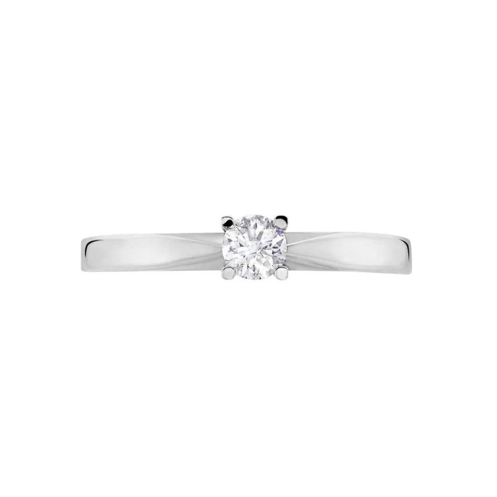 Bague Solitaire Celina Or Blanc Diamant