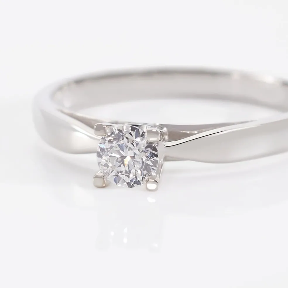 Bague Solitaire Celina Or Blanc Diamant