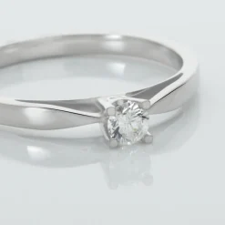 Bague Solitaire Celina Or Blanc Diamant