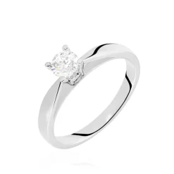 Bague Solitaire Celina Or Blanc Diamant