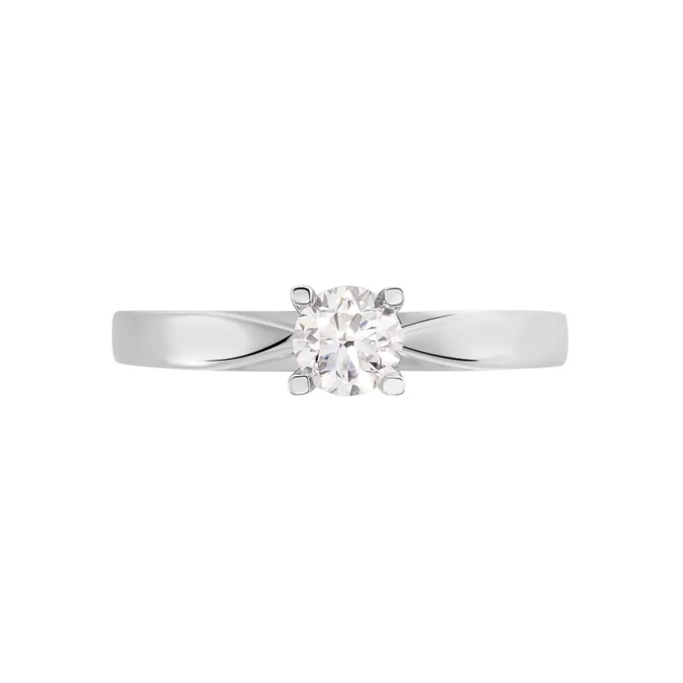 Bague Solitaire Celina Or Blanc Diamant