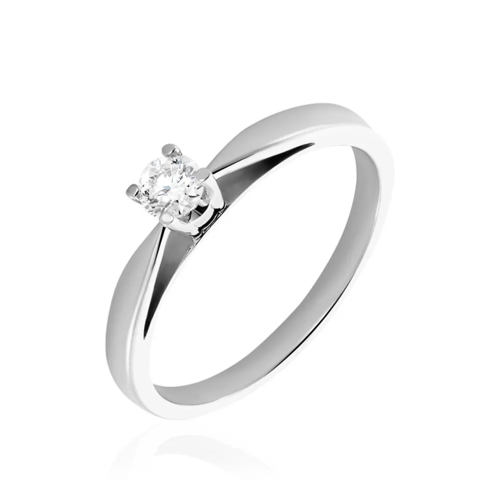 Bague Solitaire Celina Or Blanc Diamant