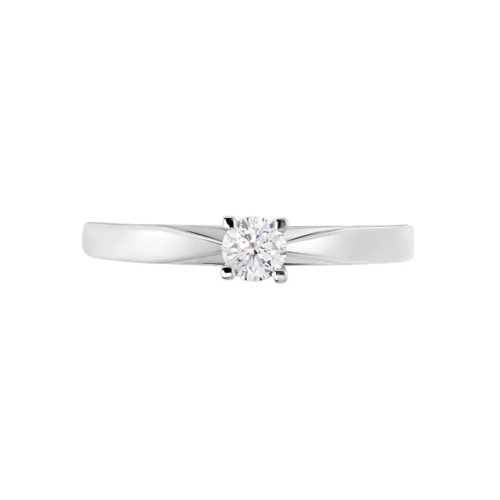 Bague Solitaire Celina Or Blanc Diamant
