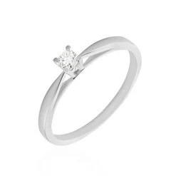 Bague Solitaire Celina Or Blanc Diamant
