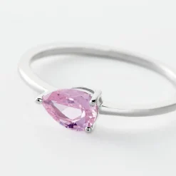 Bague Solitaire Cheick Argent Oxyde De Zirconium