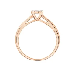 Bague Solitaire Collection Grace Or Rose Diamant