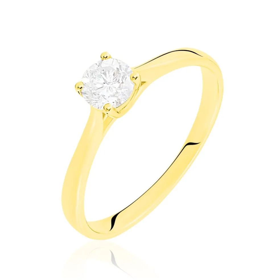 Bague Solitaire Collection Victoria Or Jaune Diamant