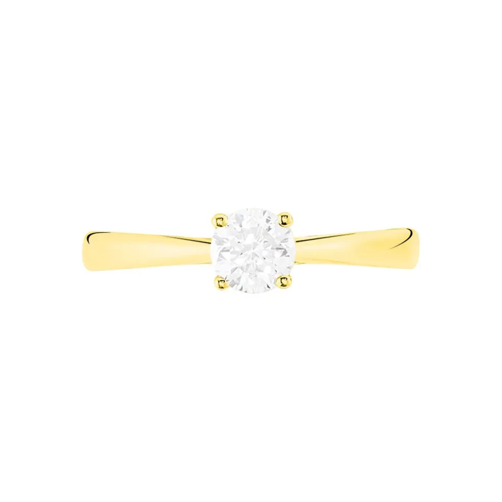 Bague Solitaire Collection Victoria Or Jaune Diamant