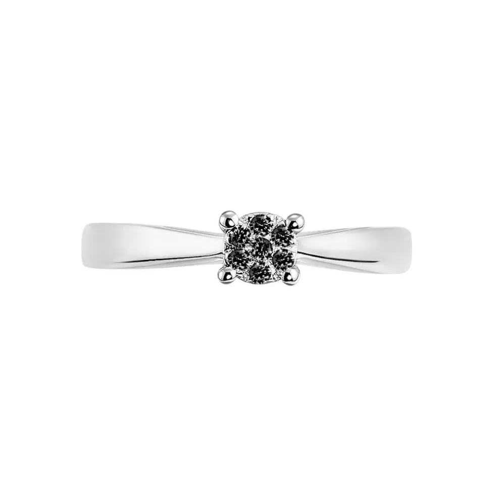 Bague Solitaire Collection Grace Or Blanc Diamant