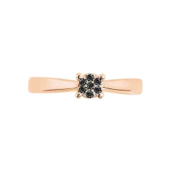 Bague Solitaire Collection Grace Or Rose Diamant