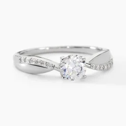 Bague Solitaire Doralicia Argent Blanc Oxyde De Zirconium