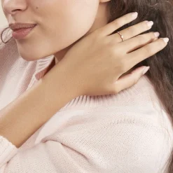 Bague Solitaire Eloize Or Rose Diamant