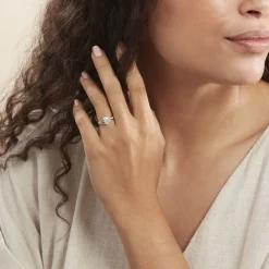 Bague Solitaire Fallon Or Jaune Oxyde De Zirconium