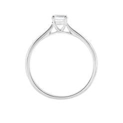 Bague Solitaire Fiona Or Blanc Topaze