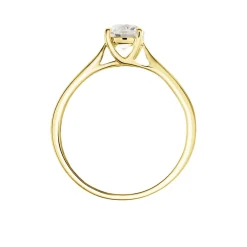 Bague Solitaire Fiona Or Jaune Diamant Synthetique