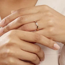 Bague Solitaire Francienne Or Bicolore Diamant