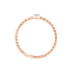 Bague Solitaire Gaxina Or Rose Diamant