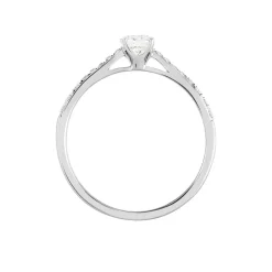 Bague Solitaire Hemera Or Blanc Diamant