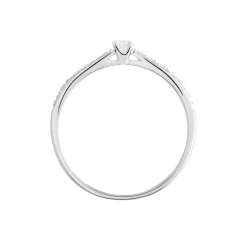 Bague Solitaire Hemera Or Blanc Diamant