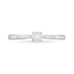 Bague Solitaire Hemera Or Blanc Diamant