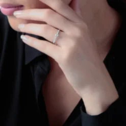 Bague Solitaire Hemera Or Blanc Diamant