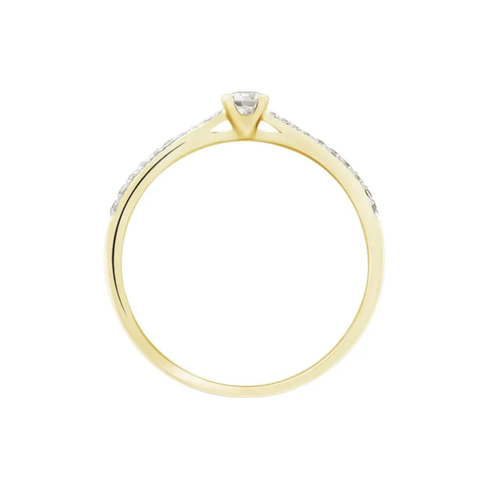 Bague Solitaire Hemera Or Jaune Diamant