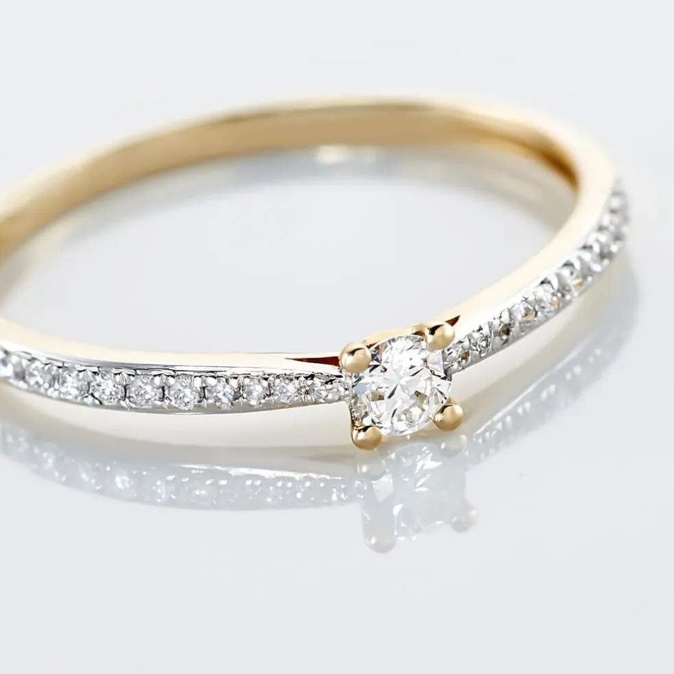 Bague Solitaire Hemera Or Jaune Diamant