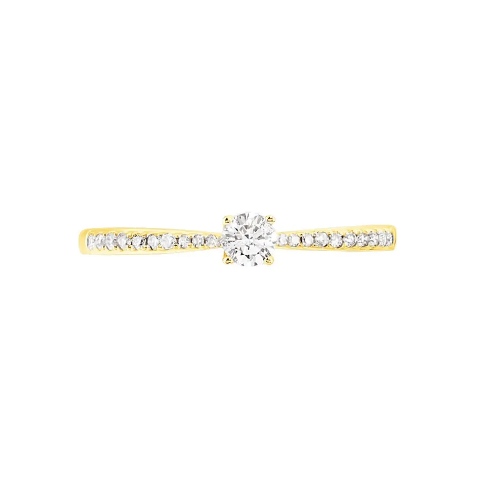 Bague Solitaire Hemera Or Jaune Diamant