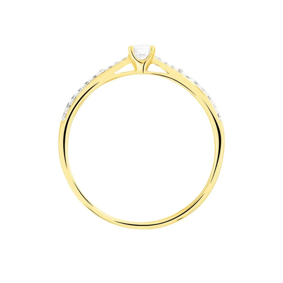Bague Solitaire Hemera Or Jaune Diamant