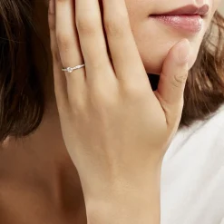 Bague Solitaire Hemera Or Blanc Diamant