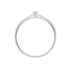 Bague Solitaire Hemera Or Blanc Diamant