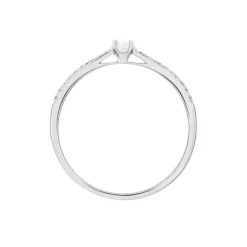 Bague Solitaire Hemera Or Blanc Diamant