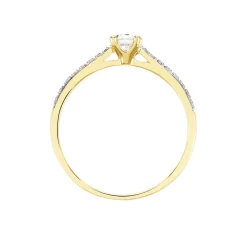 Bague Solitaire Hemera Or Jaune Diamant