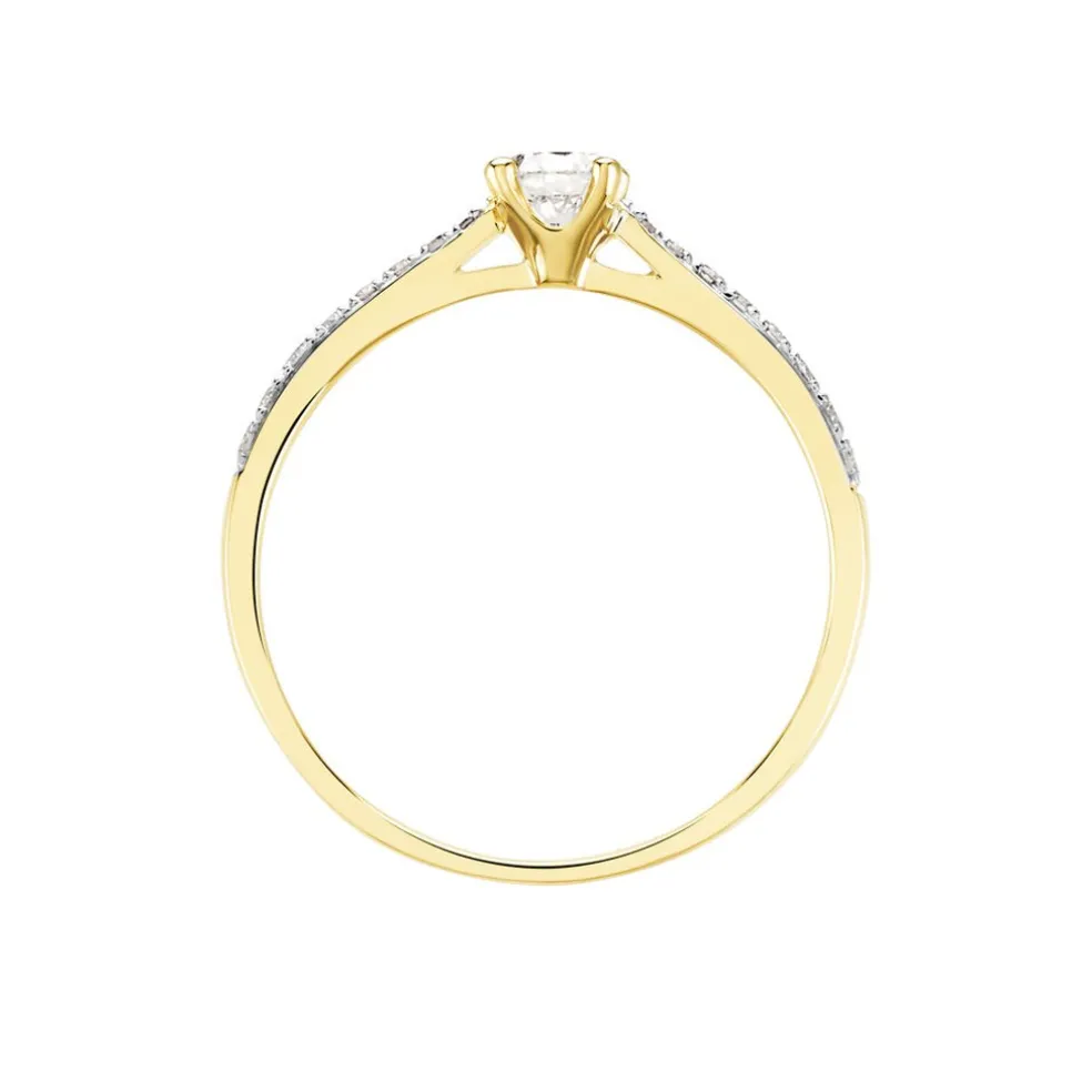 Bague Solitaire Hemera Or Jaune Diamant