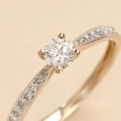 Bague Solitaire Hemera Or Jaune Diamant