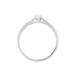 Bague Solitaire Hemera Or Blanc Diamant