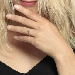 Bague Solitaire Hemera Or Jaune Diamant Synthetique