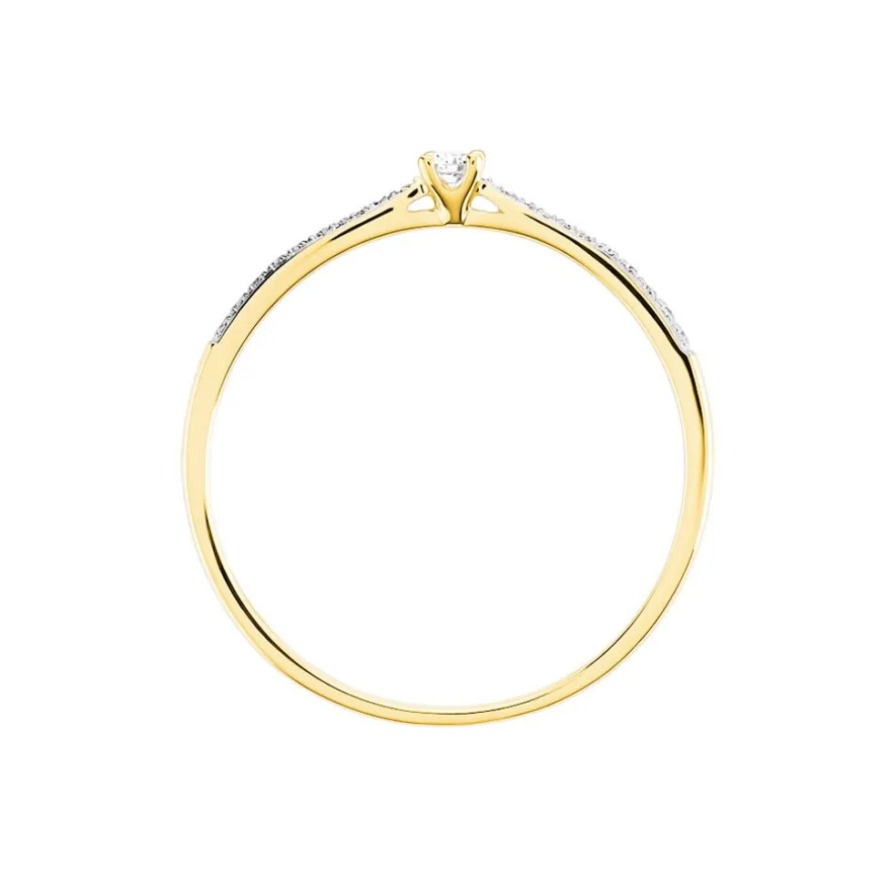 Bague Solitaire Hemera Or Jaune Diamant