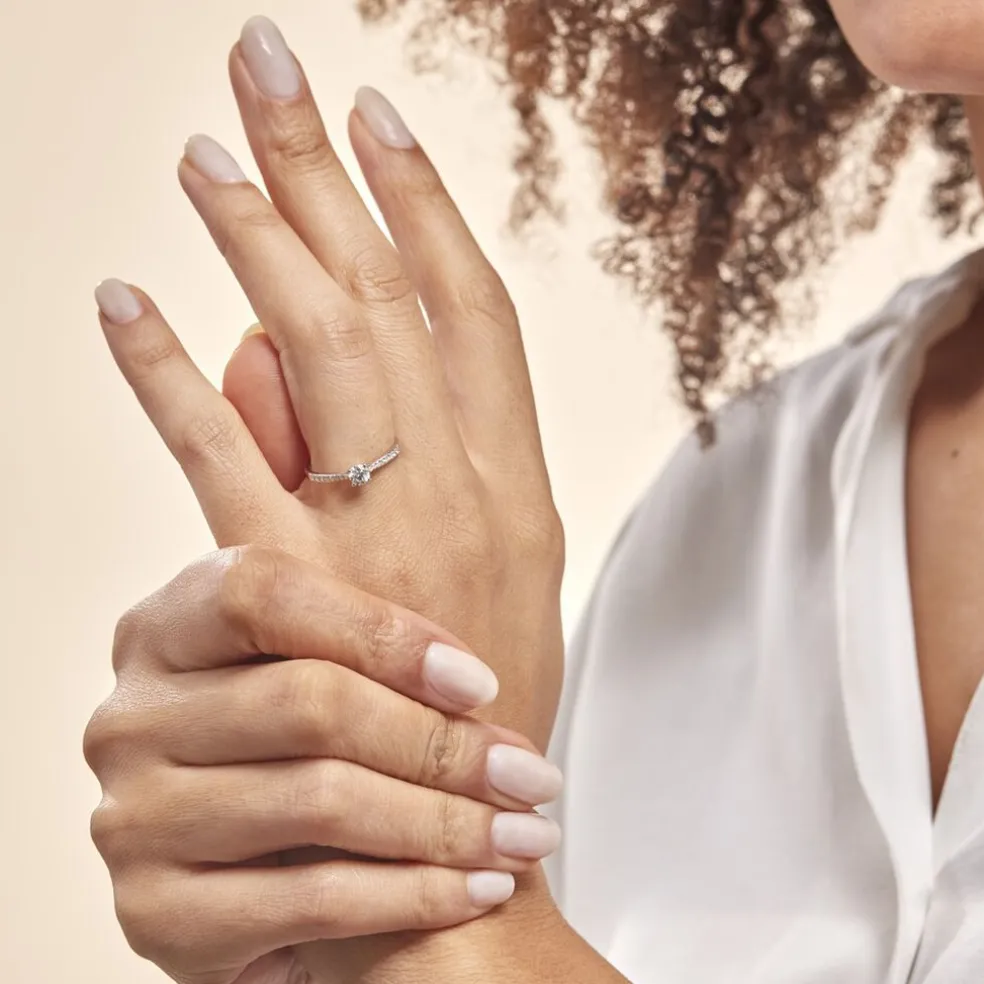 Bague Solitaire Hemera Or Jaune Diamant
