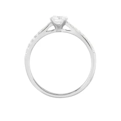 Bague Solitaire Hemera Or Blanc Diamant