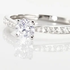 Bague Solitaire Hemera Or Blanc Diamant