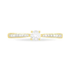 Bague Solitaire Hemera Or Jaune Diamant