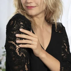 Bague Solitaire Hemera Or Jaune Diamant Synthetique