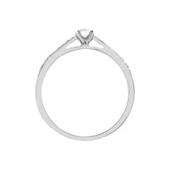 Bague Solitaire Hemera Platine Blanc Diamant