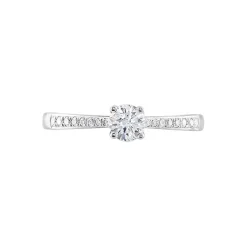 Bague Solitaire Hemera Platine Blanc Diamant