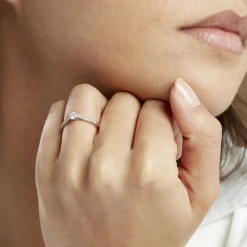 Bague Solitaire Hemera Platine Blanc Diamant